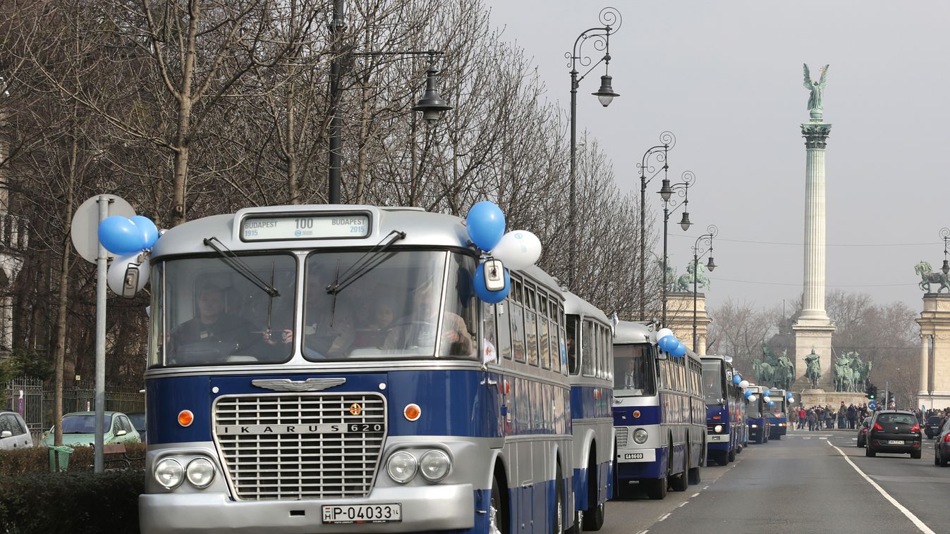 busz, 100 éves, BKV, BKK, közlekedés, ünnepség 