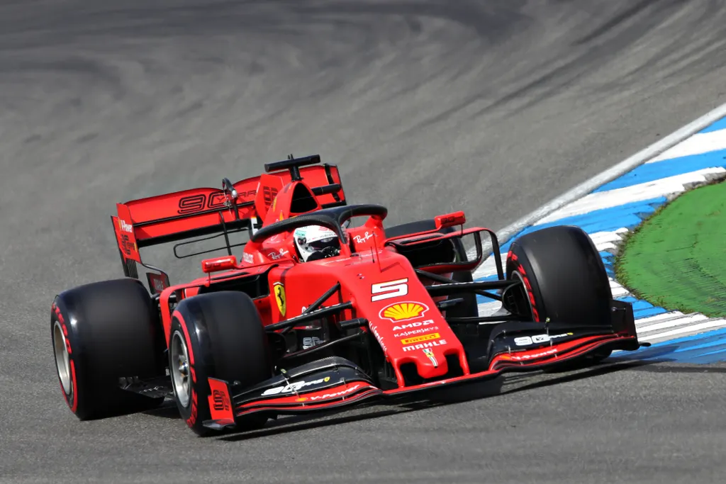 Forma-1, Német Nagydíj, időmérő, Sebastian Vettel, Ferrari 