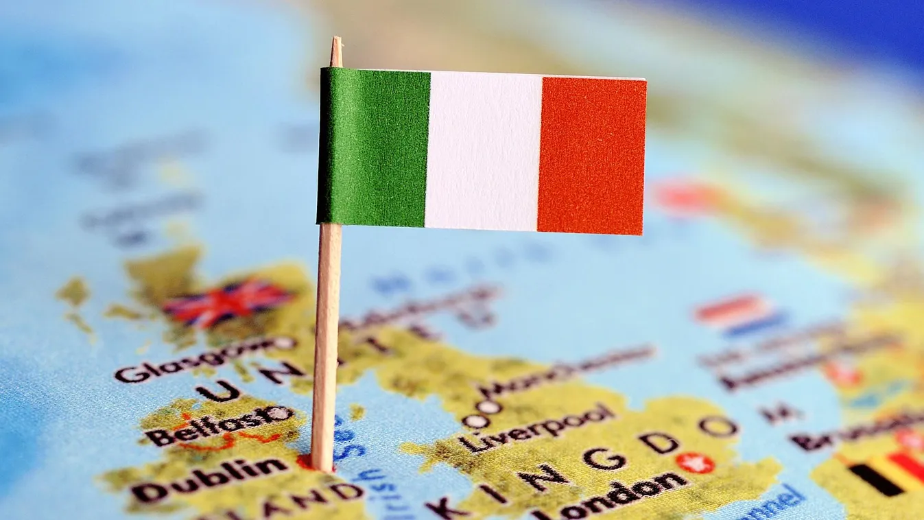 írország, eu, válság, gazdaság, ír zászló, térkép, európa, dublin 