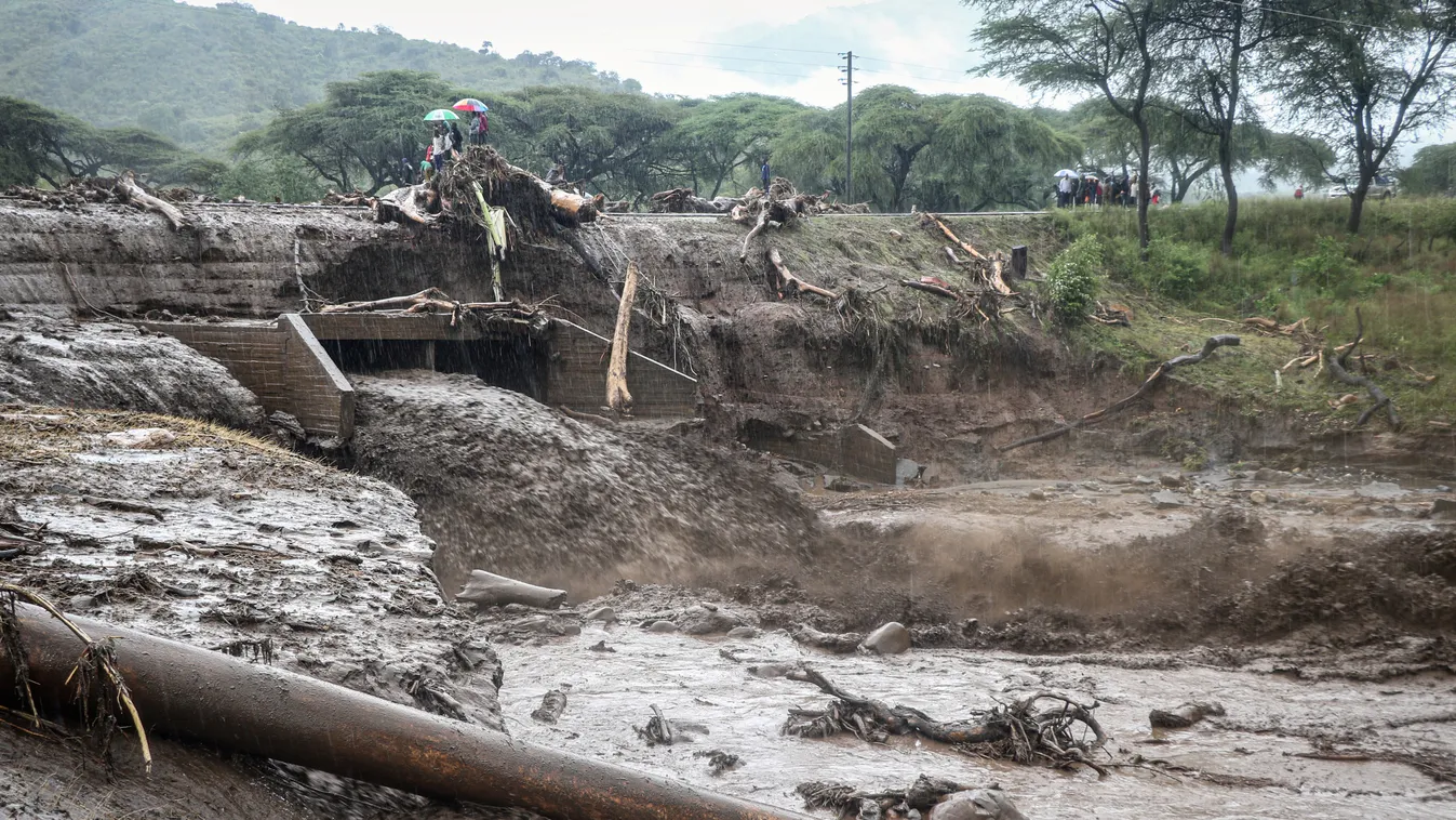 Horizontal ILLUSTRATION BAD WEATHER FLOOD MUDSLIDE MUD AFRICA, Kenya, áradás, földcsuszamlás 