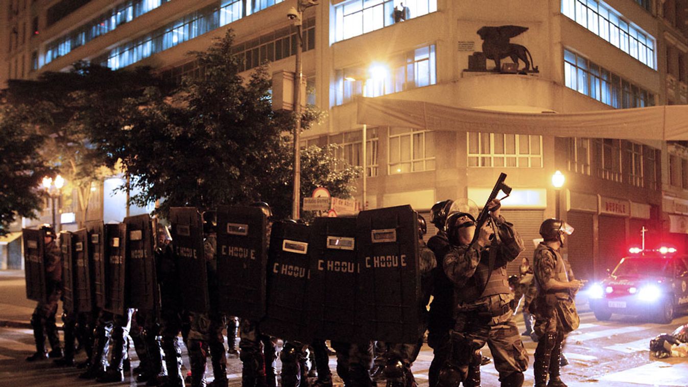 Rohamrendőrök, Sao Paulo, Brazília, brazil zavargások, 2013. június 18.