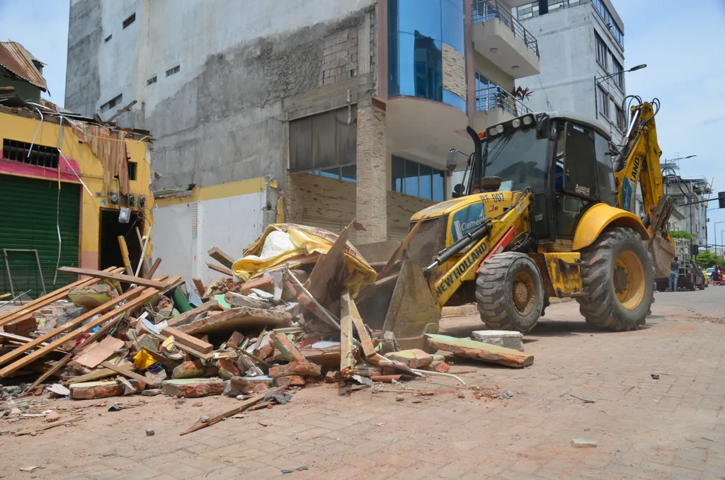 földrengés, ecuador, 6.8-as erősségű földrengés, 2023. 03. 18., Machala, Puerto Bolivar 