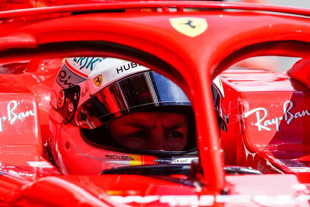 Forma-1-es szezonközi teszt, Barcelona, 1. nap, Sebastian Vettel, Scuderia Ferrari 