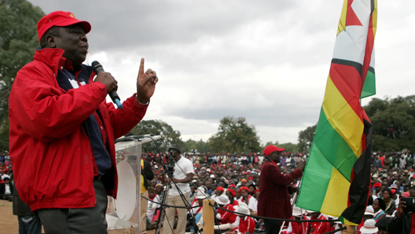 Zimbabwe választások, Morgan Tsvangirai szimpatizánsai Hararában 