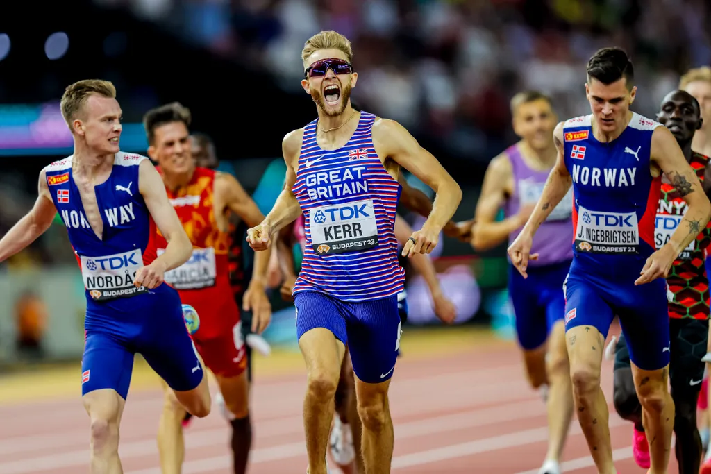 Atlétikai vb, Atlétikai Világbajnokság, World Athletics, Szabadtéri atlétikai világbajnokság, Budapest, 2023. 08. 23., férfi, 1500 m, döntő, Josh Kerr 