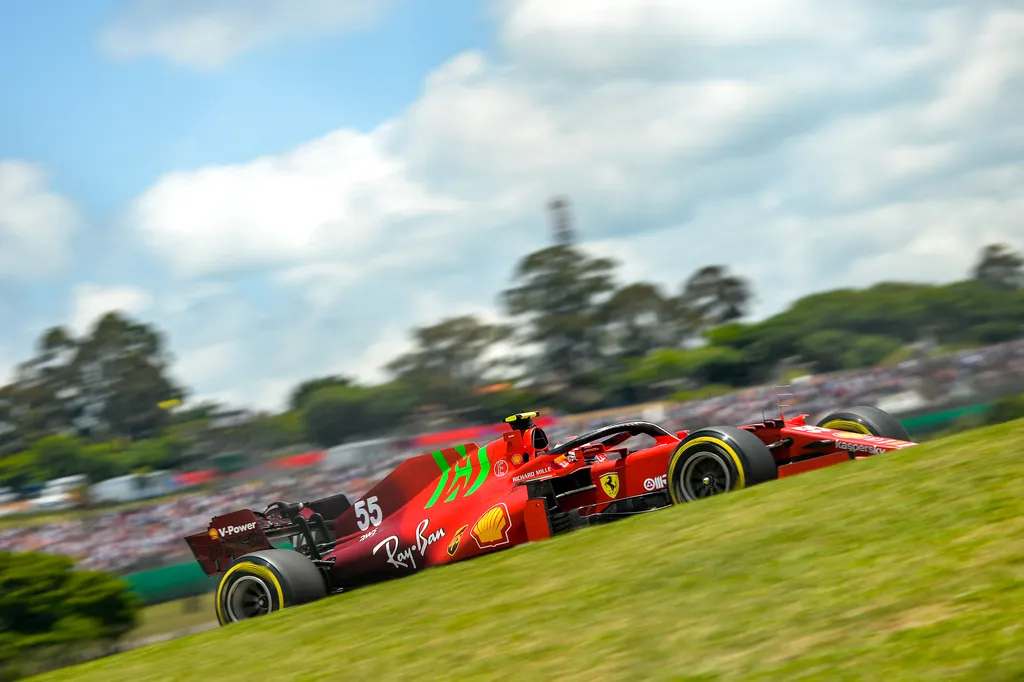 Forma-1, Carlos Sainz, Ferrari, Sao Pauló-i Nagydíj 2021, szombat 