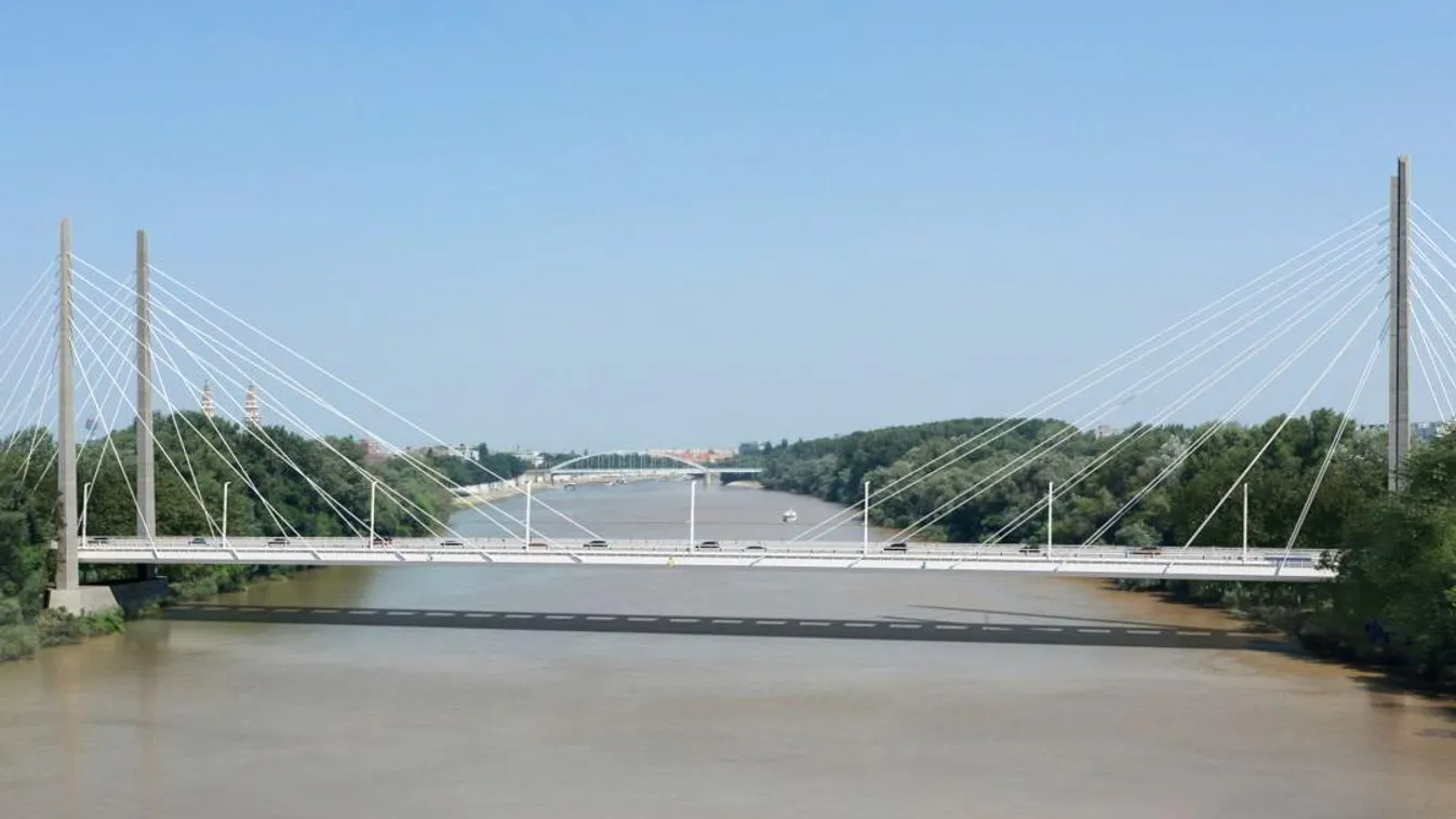 Ilyen hosszúnak kell lennie a harmadik szegedi hídnak, Szeged, híd, 2021 