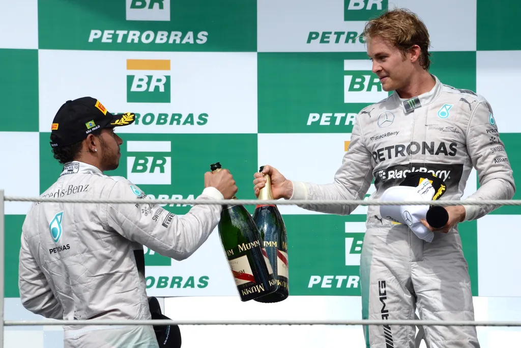 Forma-1, Lewis Hamilton, Nico Rosberg, Brazil Nagydíj 