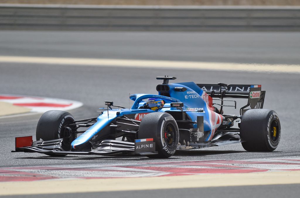 Forma-1, Fernando Alonso, Alpine, Bahrein teszt 2. nap, 2021 