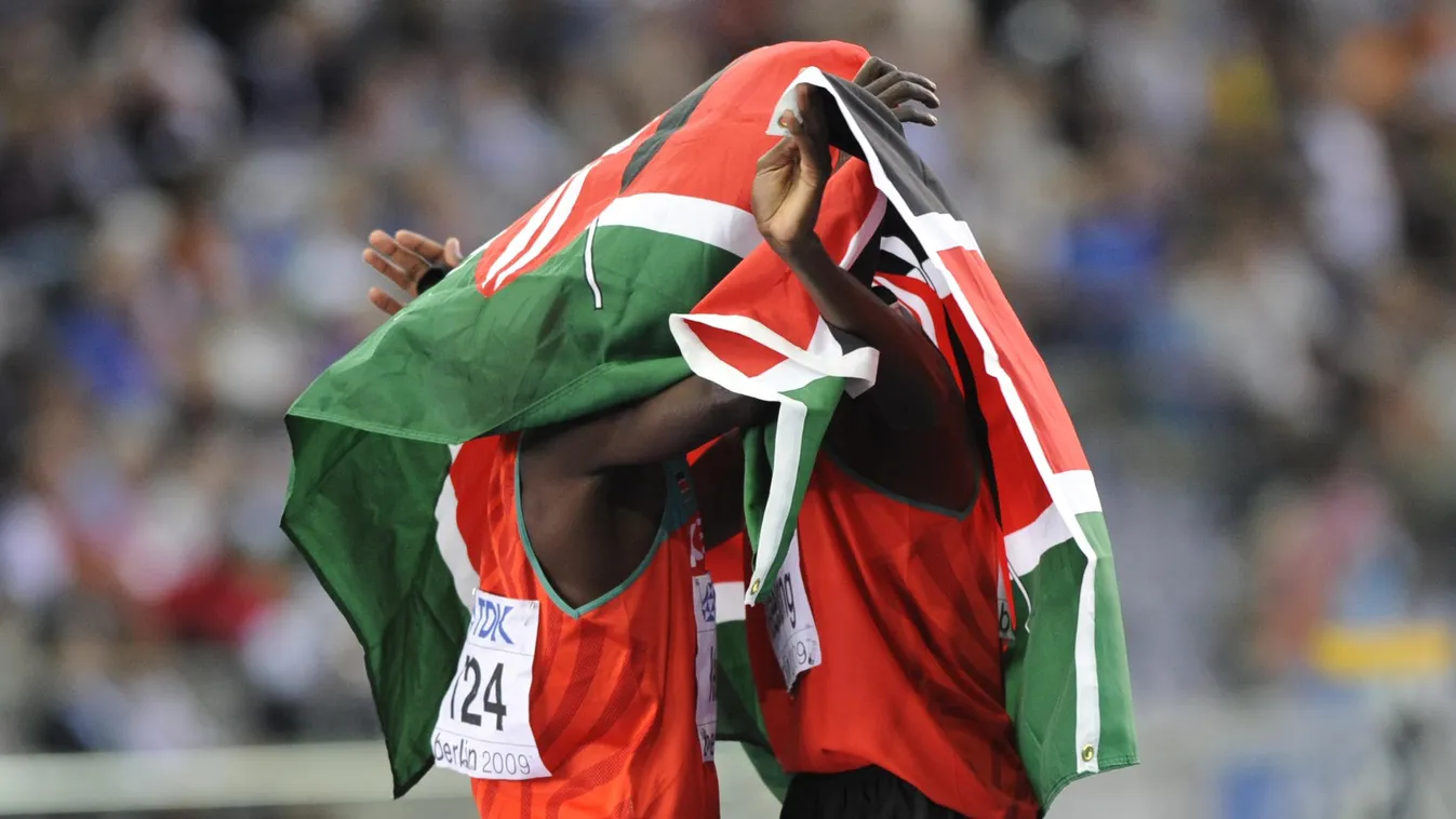Kenya, atlétika, zászló 