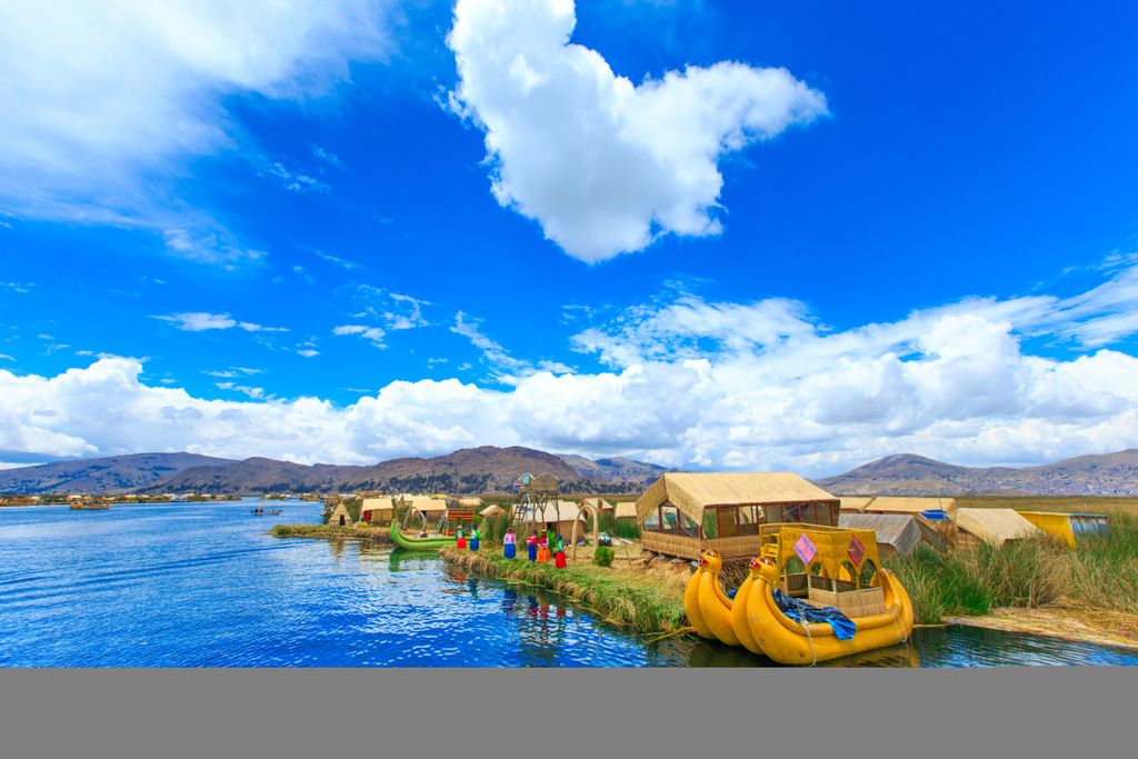 Titicaca-tó,  Dél-Amerika, Lago Titicaca, Bolívia, Peru, 