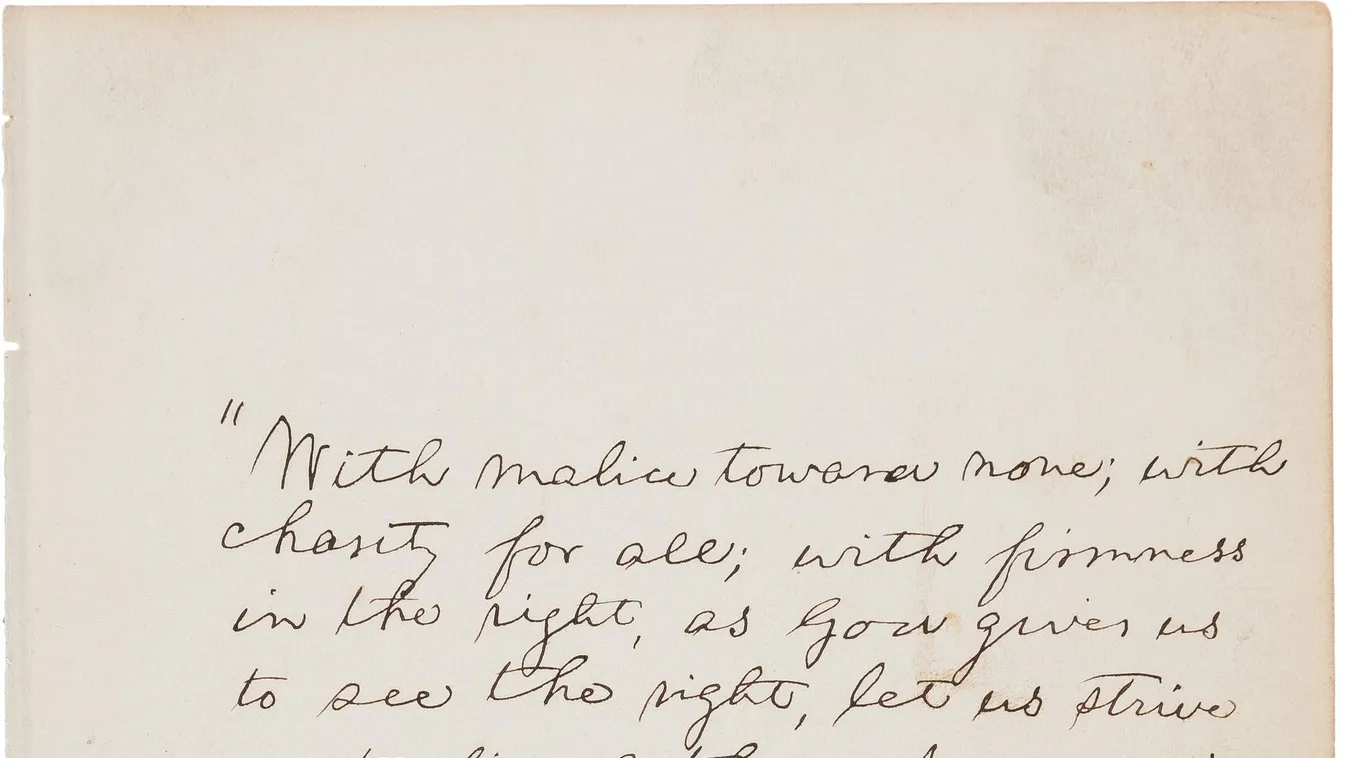 Lincoln, levél 