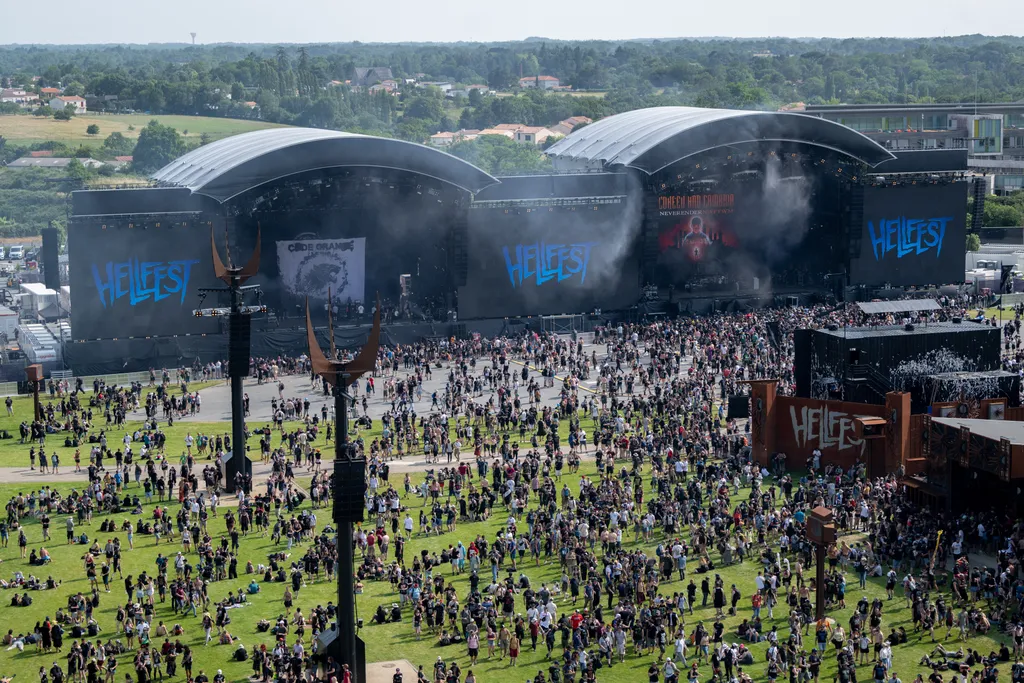 Franciaország, Hellfest Summer Open Air, rockfesztivál, metál fesztivál, Clisson, zenei fesztivál, 2023. 06. 15. 