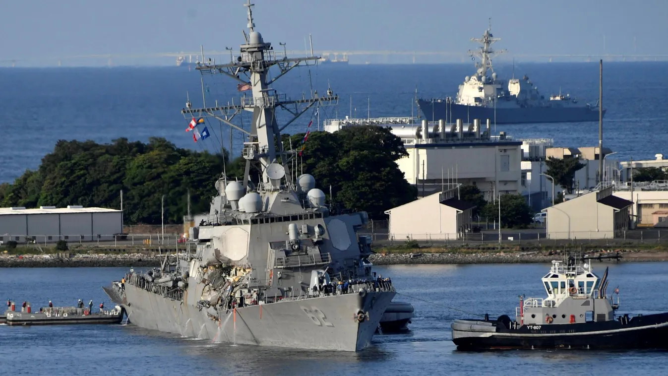 Összeütközött egy amerikai hadihajó egy teherhajóval 