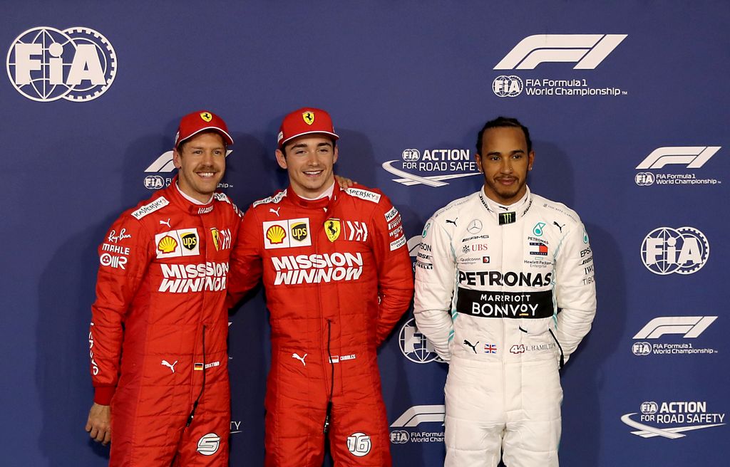 Forma-1, Bahreini Nagydíj, szombat, Scuderia Ferrari, Charles Leclerc, Lewis Hamilton, Mercedes-AMG Petronas, Sebastian Vettel 