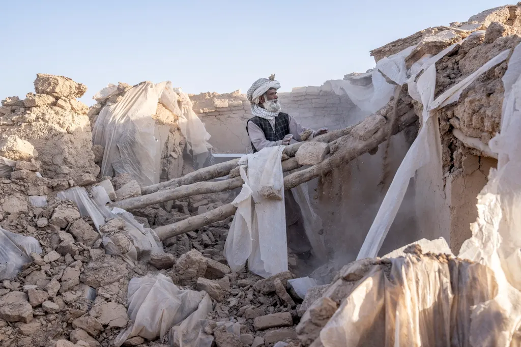 Zenda Dzsar körzet, 2023. október 11., földrengés, afganisztán, Herát, 6,3-as erősségű 