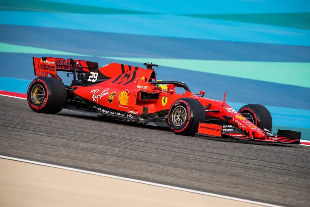 Forma-1, teszt, Bahrein, Mick Schumacher, Scuderia Ferrari 