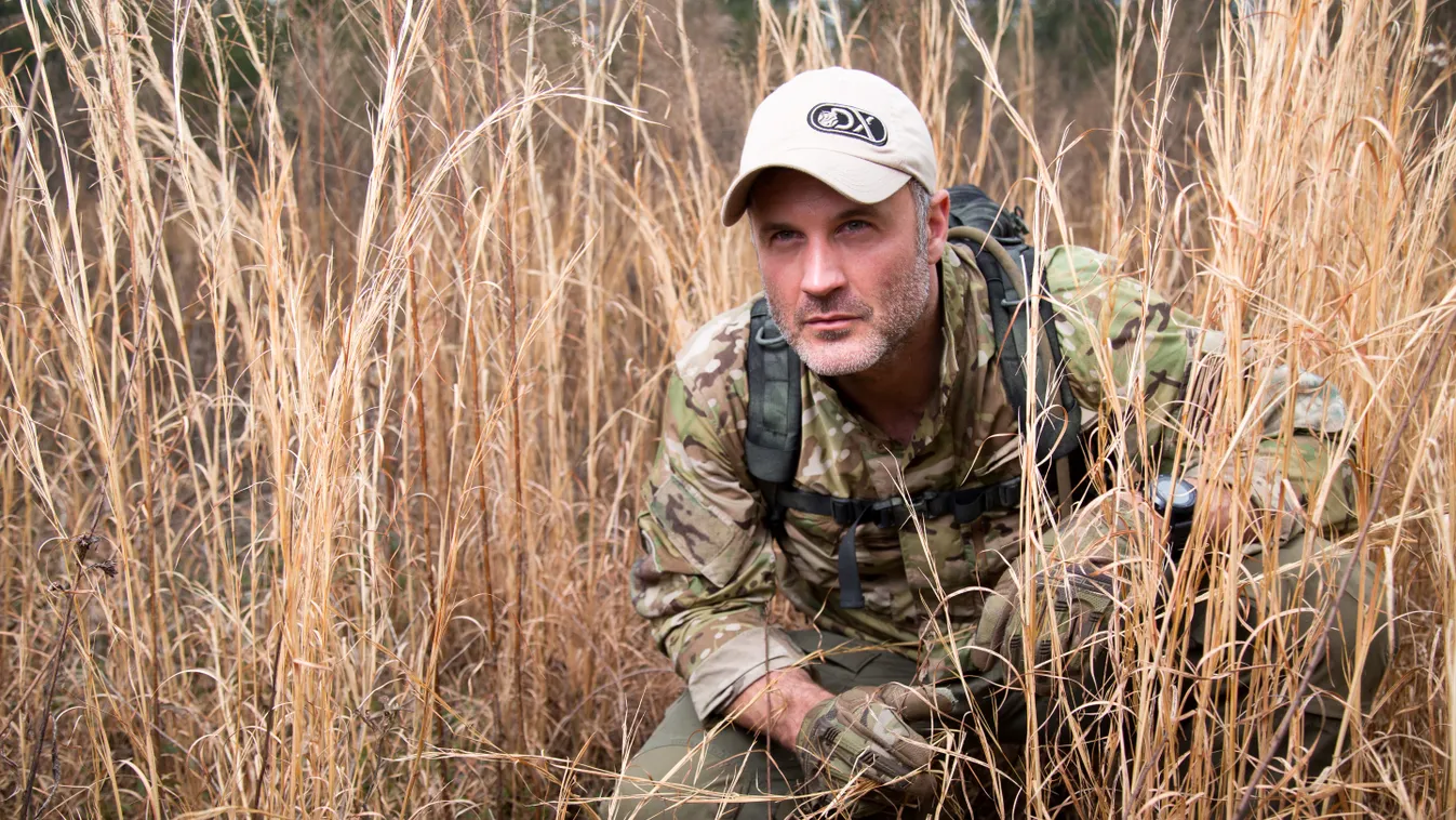 MANHUNT is a real-life game of cat-and-mouse, pitting ex-Navy SEAL Joel Lambert against the world's most elite tracking teams...Photographed in Jackson, SC on Feb. 22d, 2015.Photos by Peter Taylor 2015 MANHUNT is a real-life game of cat-and-mouse Photogra