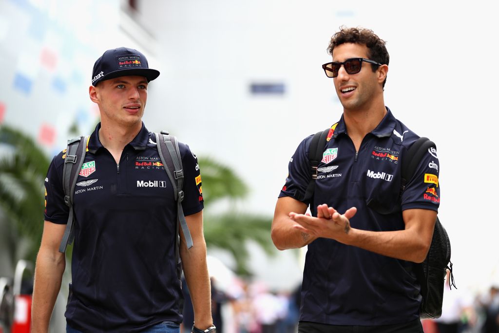 Előkészületek a Forma-1-es Orosz Nagydíjra, Max Verstappen, Daniel Ricciardo, Red Bull Racing 