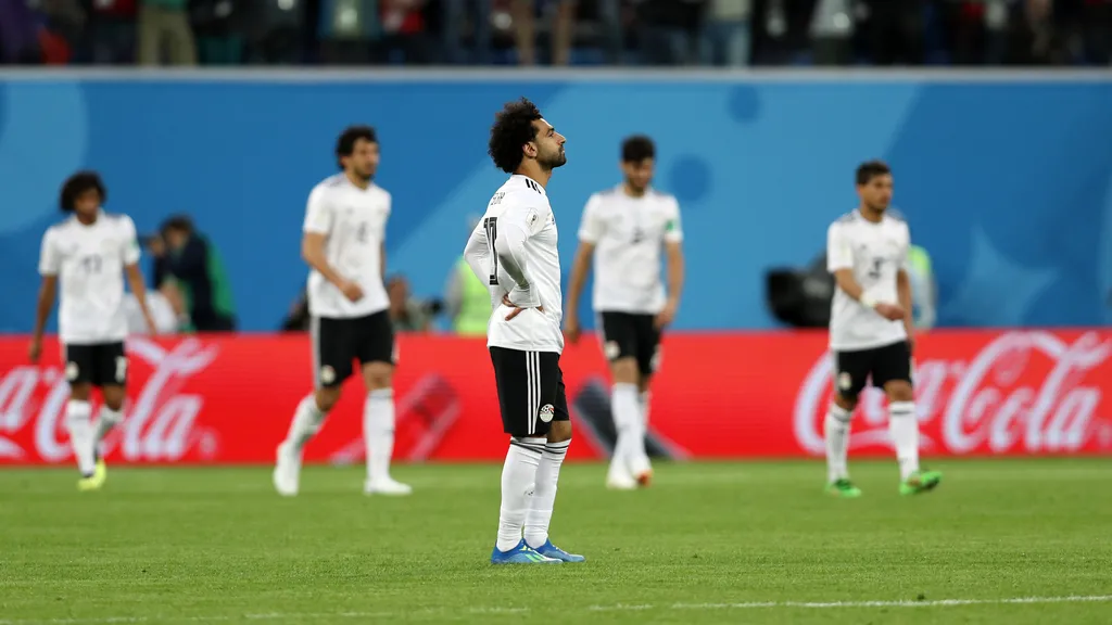 Russia v Egypt: Group A - 2018 FIFA World Cup Russia Sport Soccer International Team Soccer FeedRouted_Global during the 2018 FIFA World Cup Russia group A match between Russia and Egypt at Saint Petersburg Stadium on June 19, 2018 in 