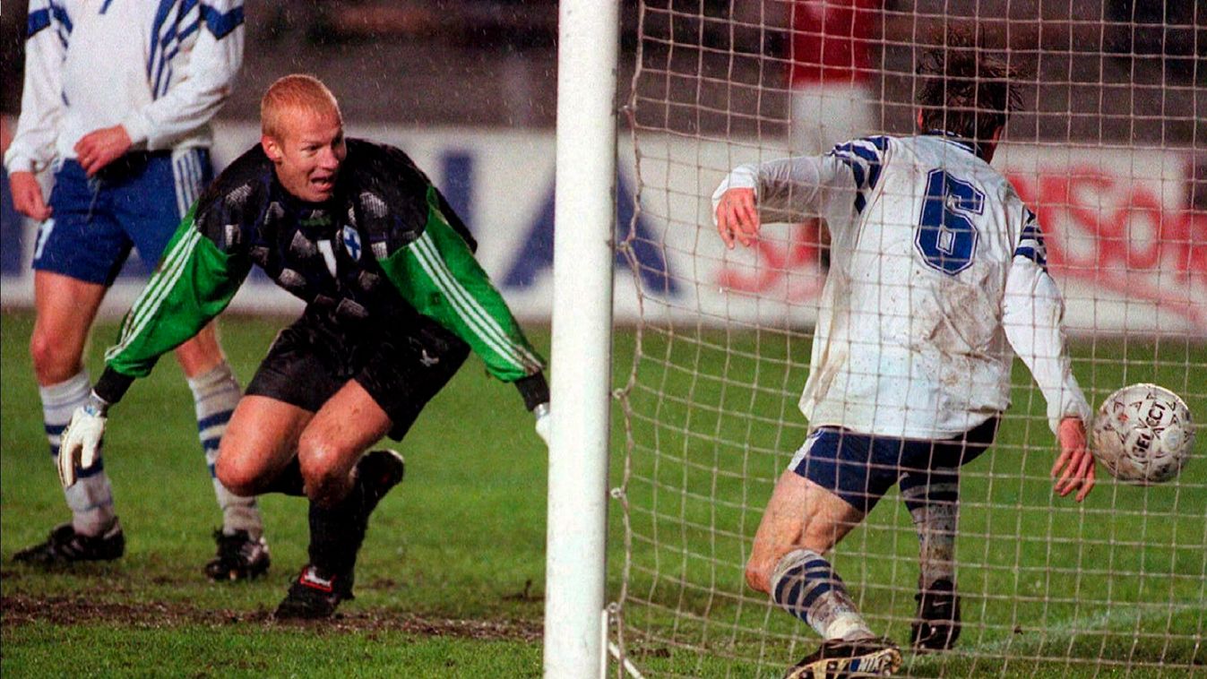 Helsinki, 1997. október 11. Finnország-Magyarország labdarúgó világbajnoki selejtező mérkőzés 