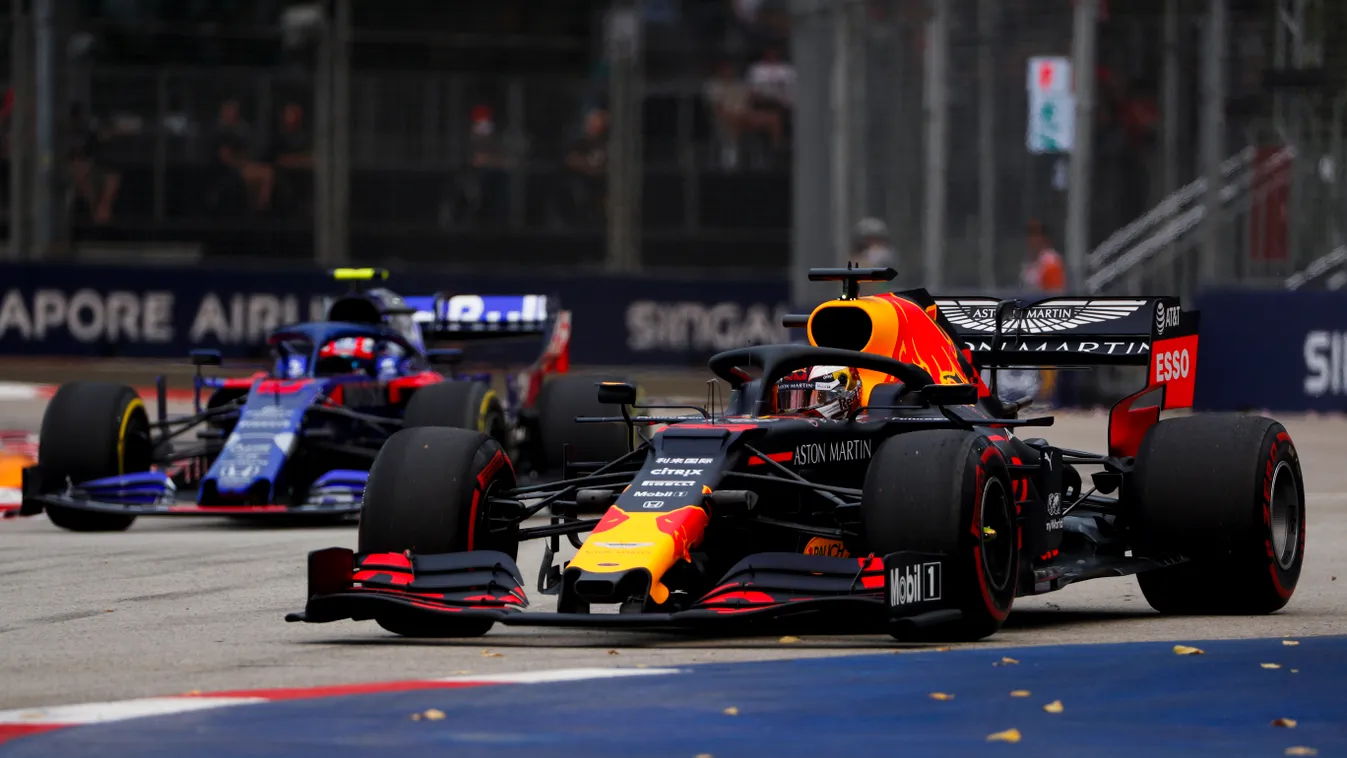 Forma-1, Max Verstappen, Red Bull Racing, Pierre Gasly, Scuderia Toro Rosso, Szingapúri Nagydíj 