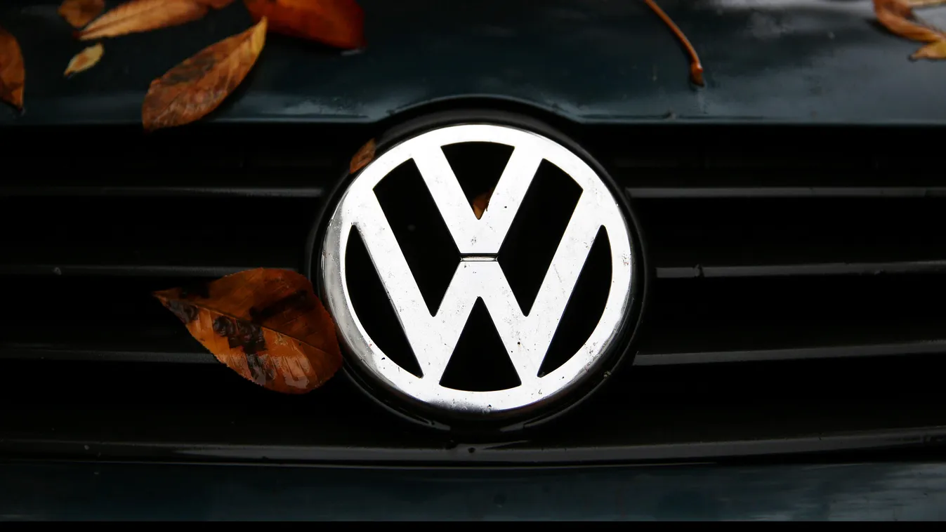 Volkswagen with autumn leaves lsn VW VOLKSWAGEN SQUARE FORMAT 