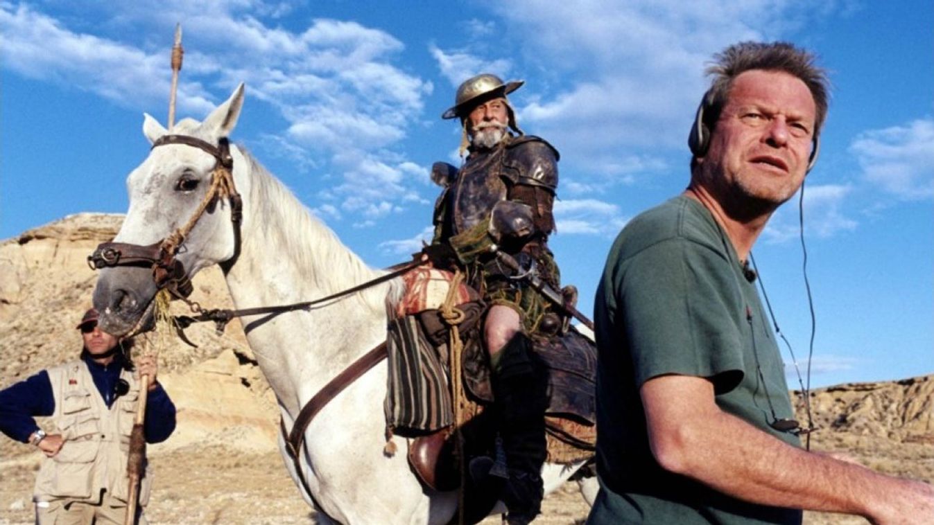 Jean Rochefort és Terry Gilliam a The Man Who Killed Don Quijote című film félbeszakadt forgatásán 