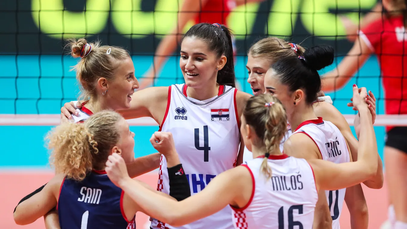 Hrvatska otvorila Europsko odbojkaško prvenstvo utakmicom protiv Švicarske CEV EuroVolley Women 2021; Zadar; Dvorana Kresimira Cosica; odbojka; Europsko odbojkasko prvenstvo; skupina C Prvo kolo Hrvatska; Svicarska 19.08.2021., SC Visnjik, Dvorana Kresimi