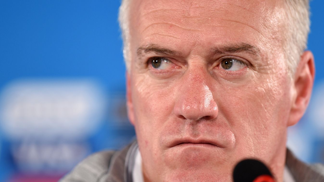 World Cup 2014 - France press conference THOUGHTFUL Didier Deschamps SQUARE FORMAT France's national soccer coach, Didier Deschamps, speaks during a press conference in Brasilia, Brazil, 29 June 2014. France faces Nigeria in a FIFA World Cup 2014 round of