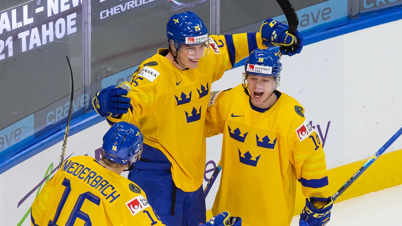 Sweden v Czech Republic: Preliminary Round Group B - 2021 IIHF World Junior Championship GettyImageRank2 Color Image Horizontal SPORT ICE HOCKEY 