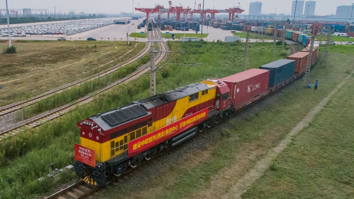 teherszállító vonat, kína, oroszország 