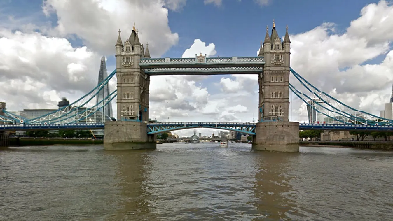London panorámakép a Temzéről, Google Maps