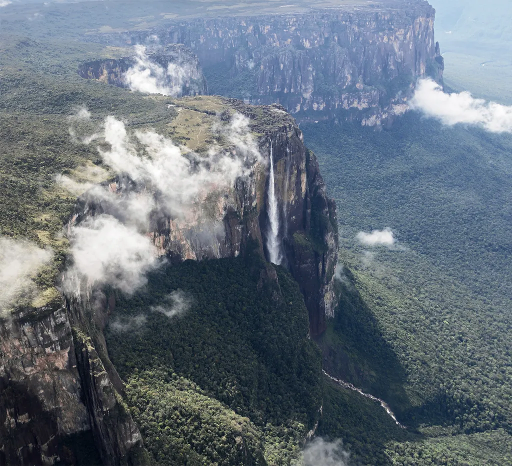 Angel Falls, Angel-vízesés, világ legmagasabb vízesése, Canaima nemzeti park, dél-amerika, Venezuela 