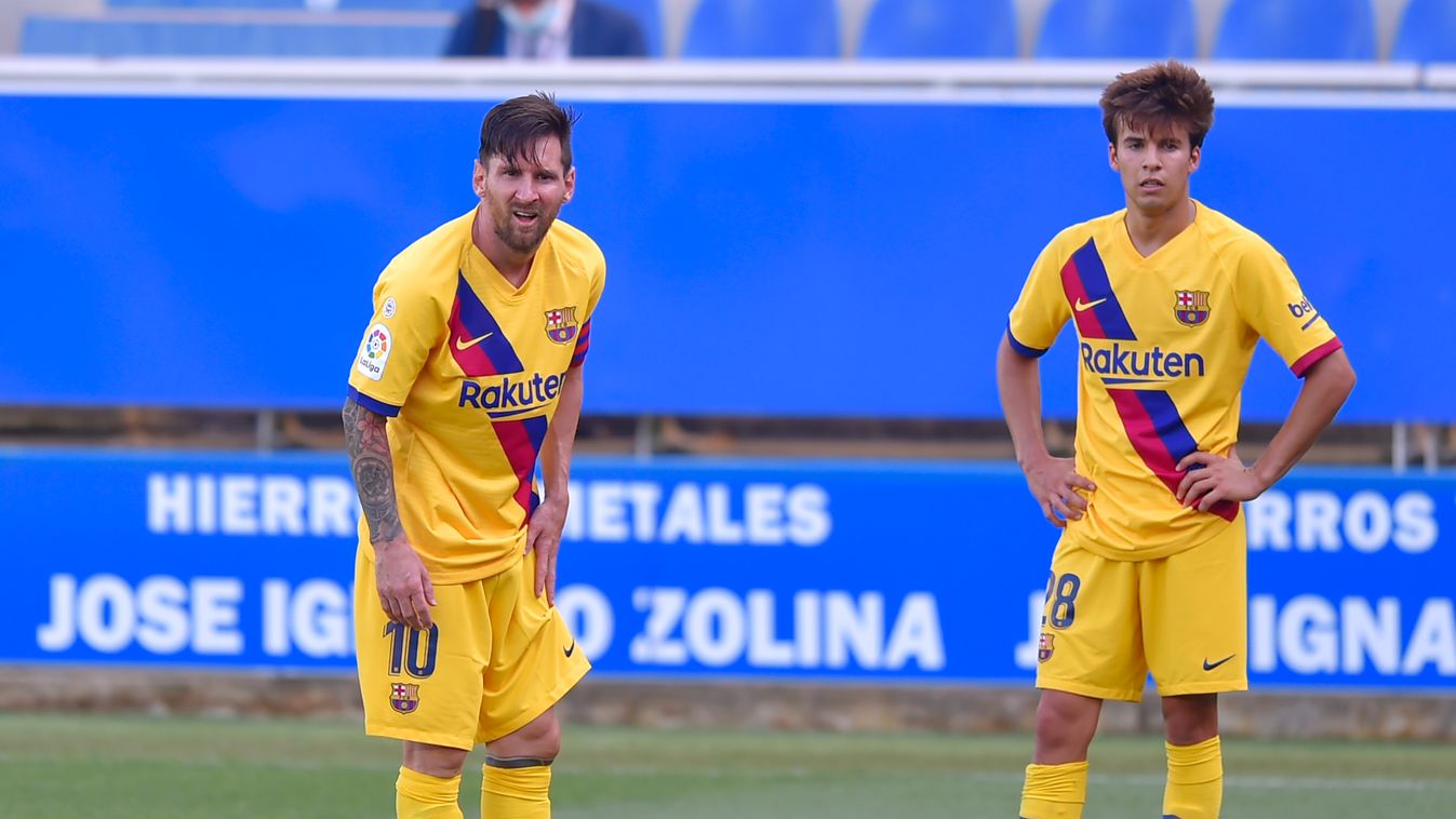 Horizontal, Lionel Messi, Riqui Puig 