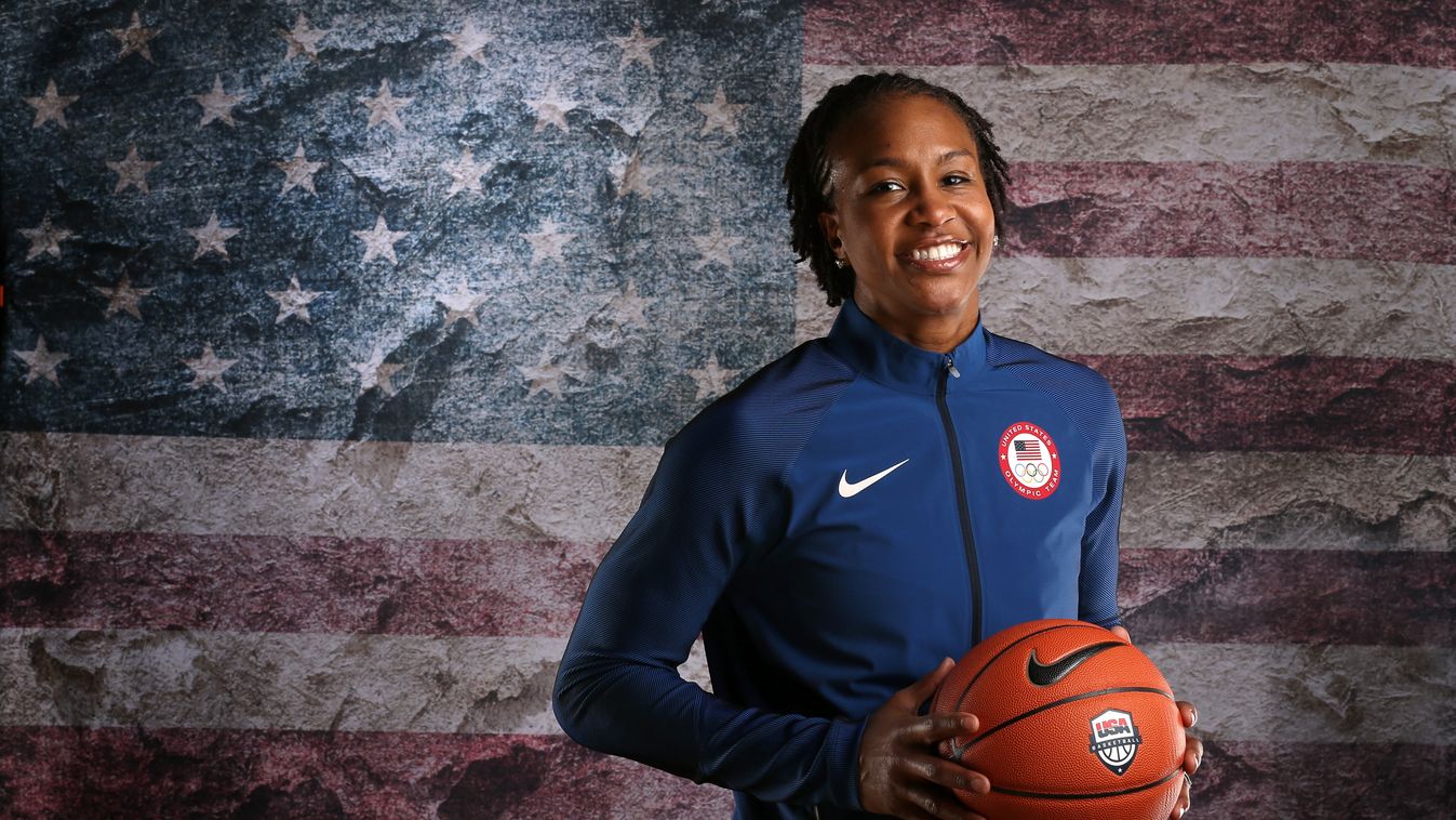 2016 Team USA Media Summit - Portraits GettyImageRank3 People SPORT HORIZONTAL Studio Shot Waist Up Basketball - Sport SMILING USA California Beverly Hills - California One Person The Olympic Games ADULT ATHLETE Women PORTRAIT Photography Tamika Catchings