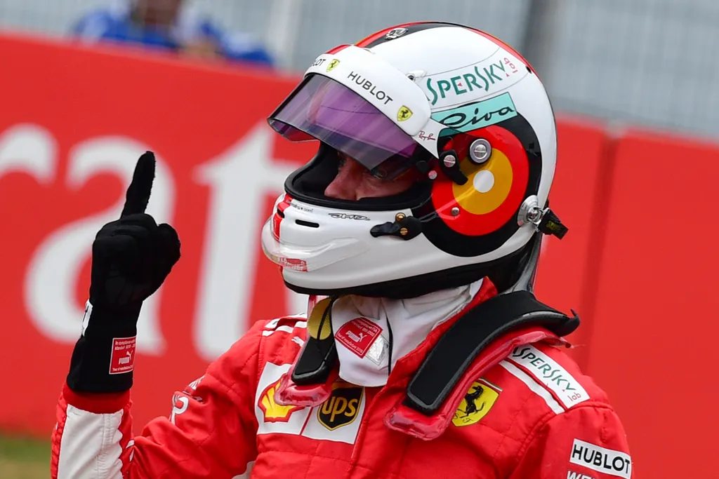 Forma-1, Sebastian Vettel, sisak, Német Nagydíj, 2018 