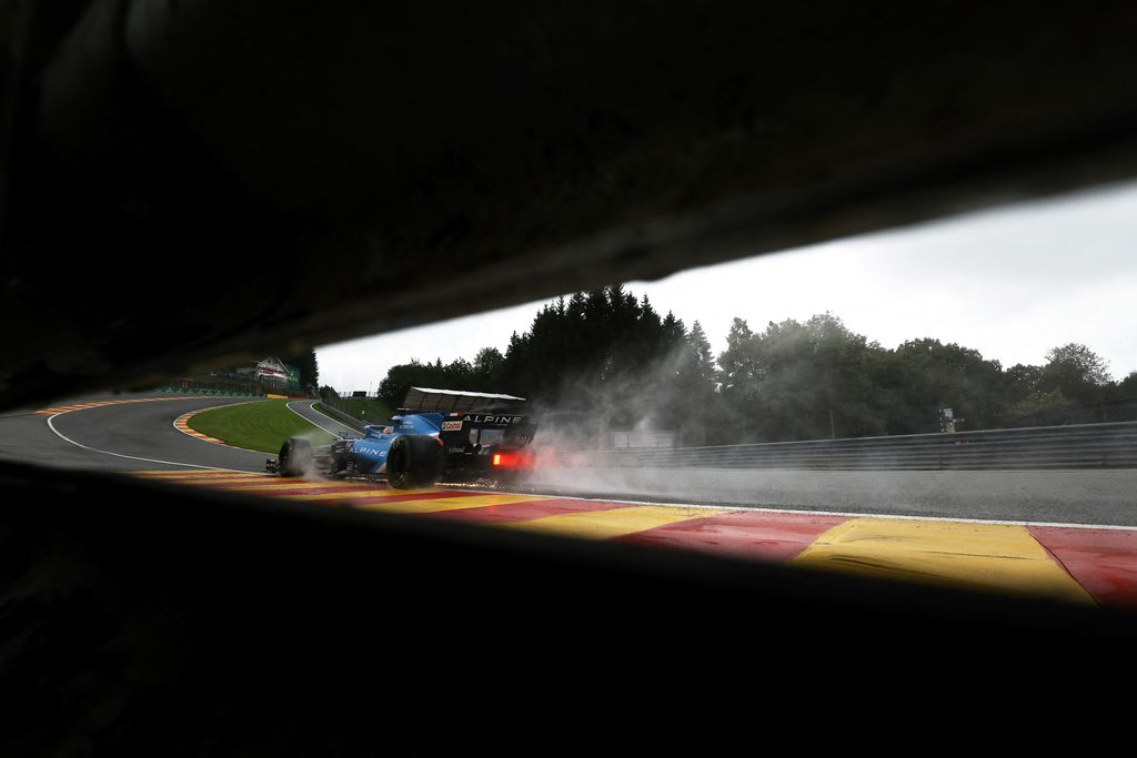 Forma-1, Fernando Alonso, Alpine, Belga Nagydíj 2021, szombat 