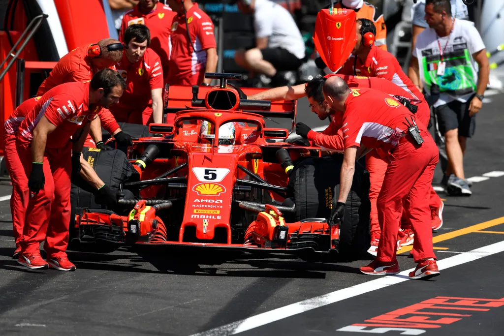 A Forma-1-es Francia Nagydíj pénteki napja, Sebastian Vettel, Scuderia Ferrari 