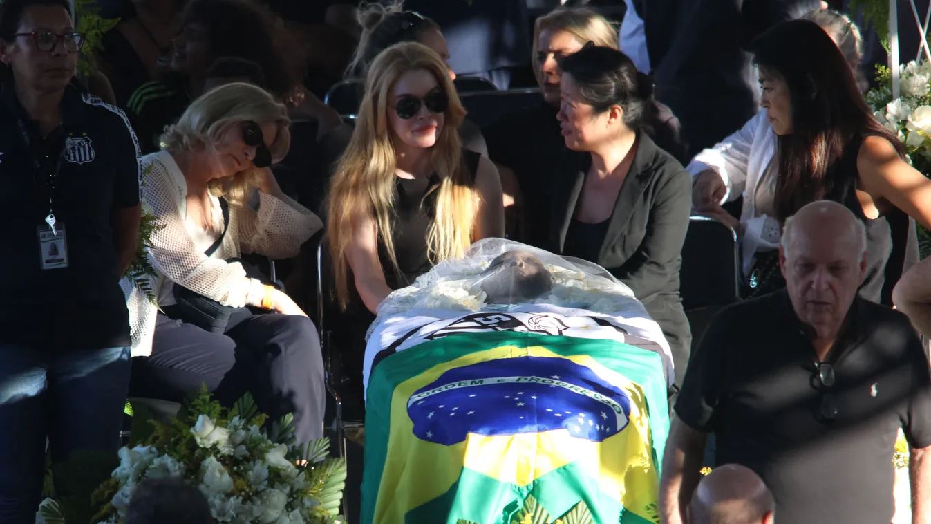 Pele's funeral in Vila Belmiro Stadium of Santos in Brazil Abu Wardah Santoso,Brazil,funeral,Nicanor Ribeiro,Pele,Santos,Vi Horizontal, Pelé 