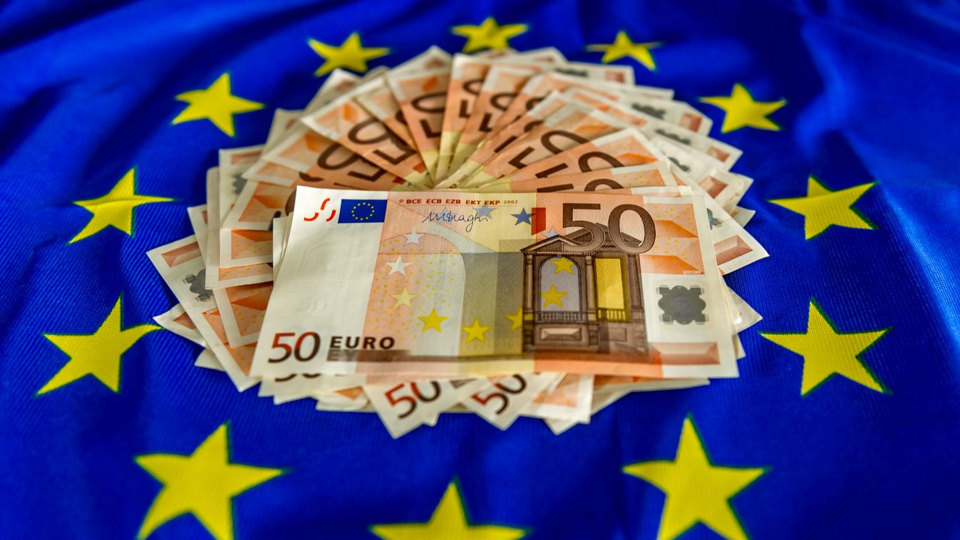 euro pénz zászló 
