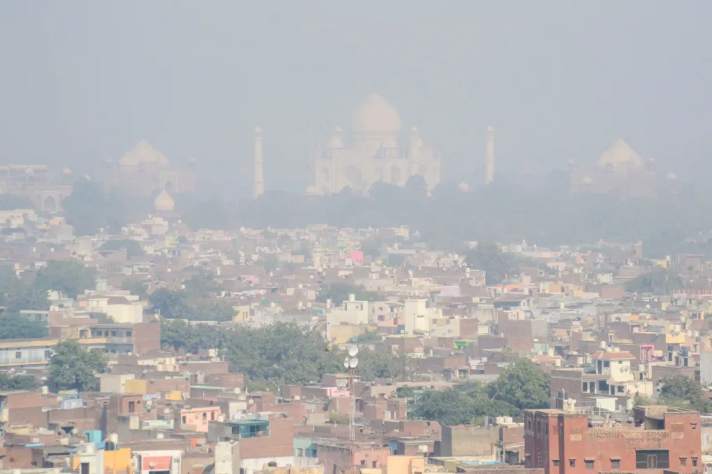szmog, India, Agra 