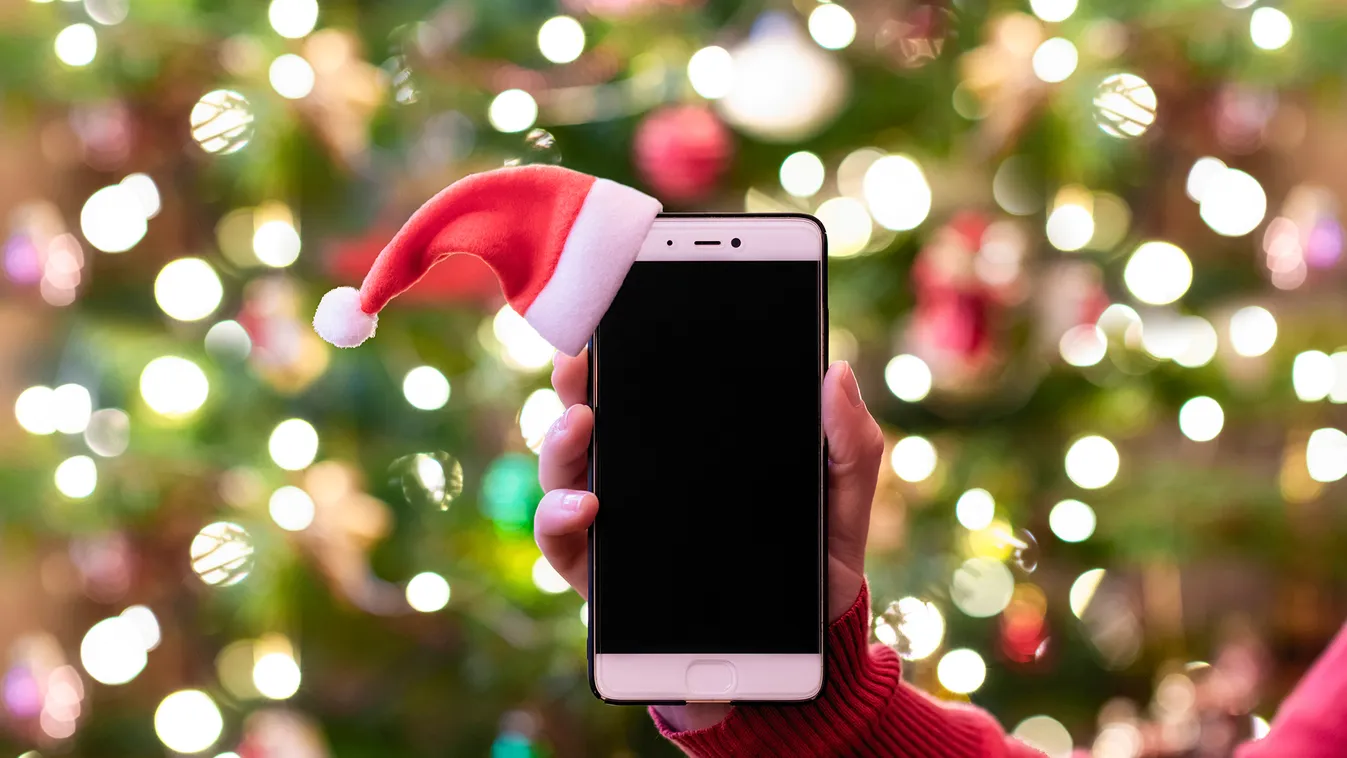 Karácsony mobiltelefon mobil telefon 