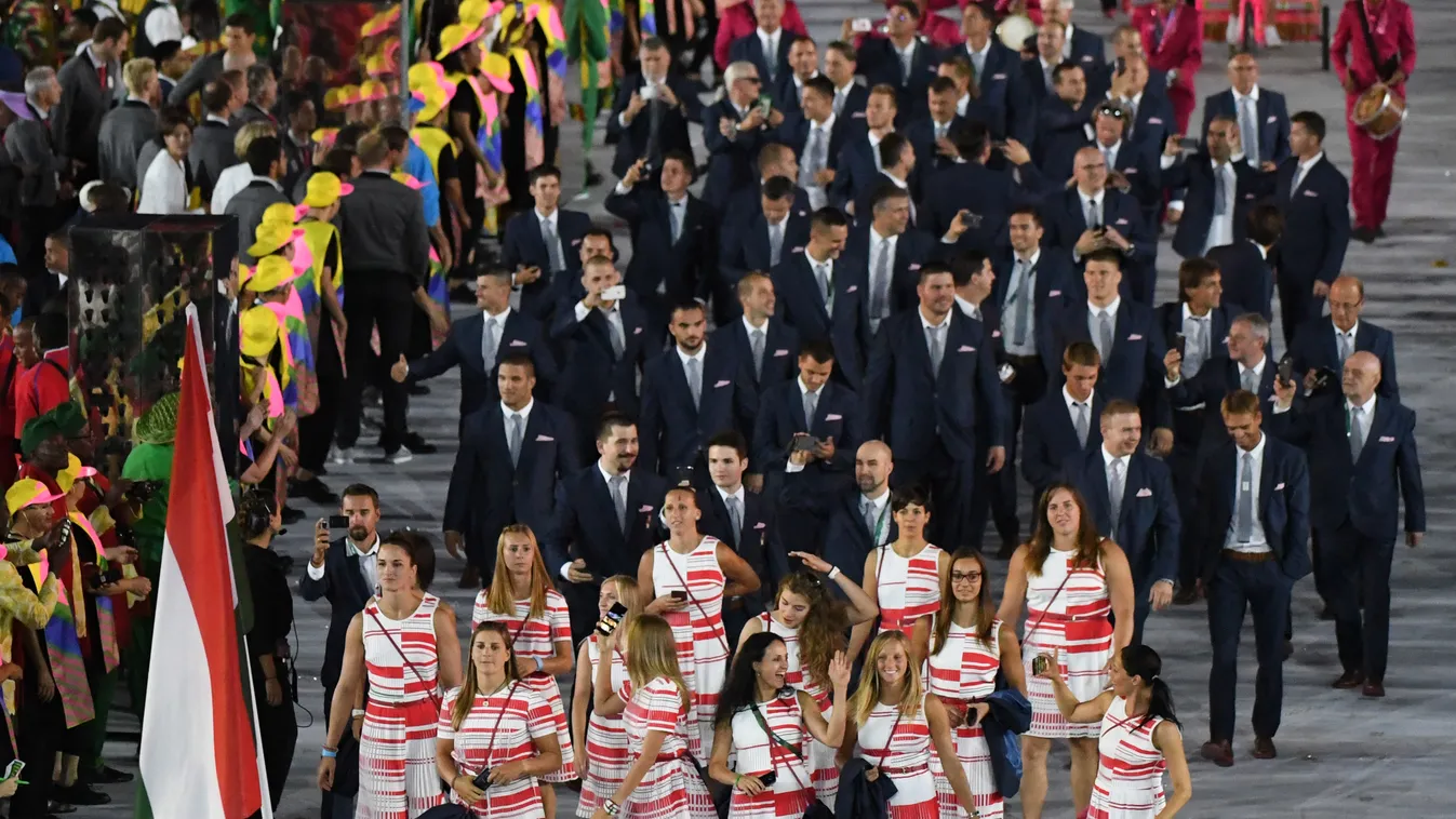 magyar csapat, riói olimpia megnyitója 