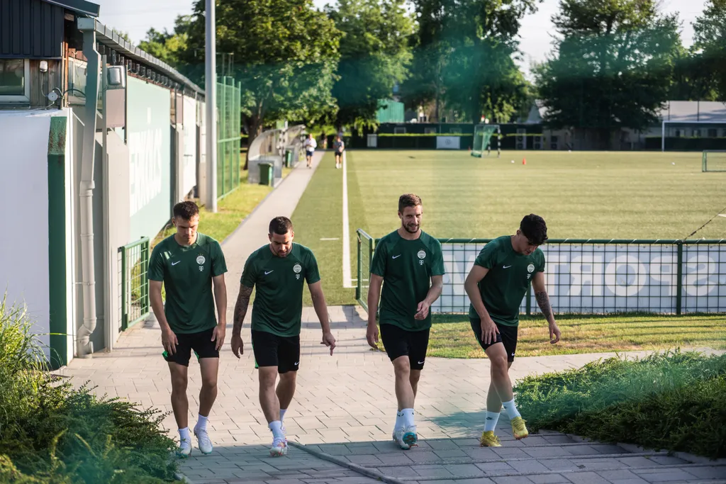 FTC, Fradi, Ferencváros, Ferencvárosi TC, a KÍ Klaksvík elleni BL-visszavágót megelőző edzés, FTC-MVM Sportközpont, 2023.07.18. 