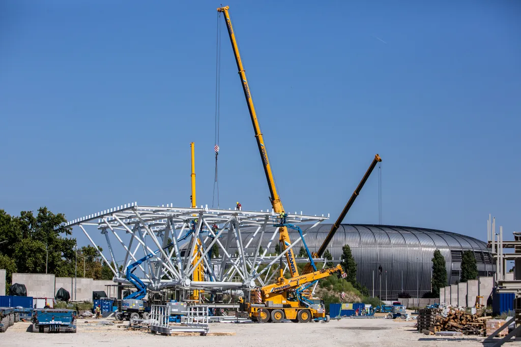Puskás Ferenc stadion építése 2018. augusztus 8. 