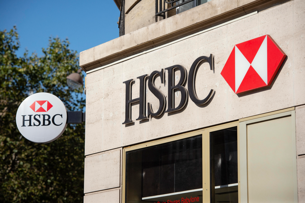 Pénzintézetek, bank, logó, HSBC 