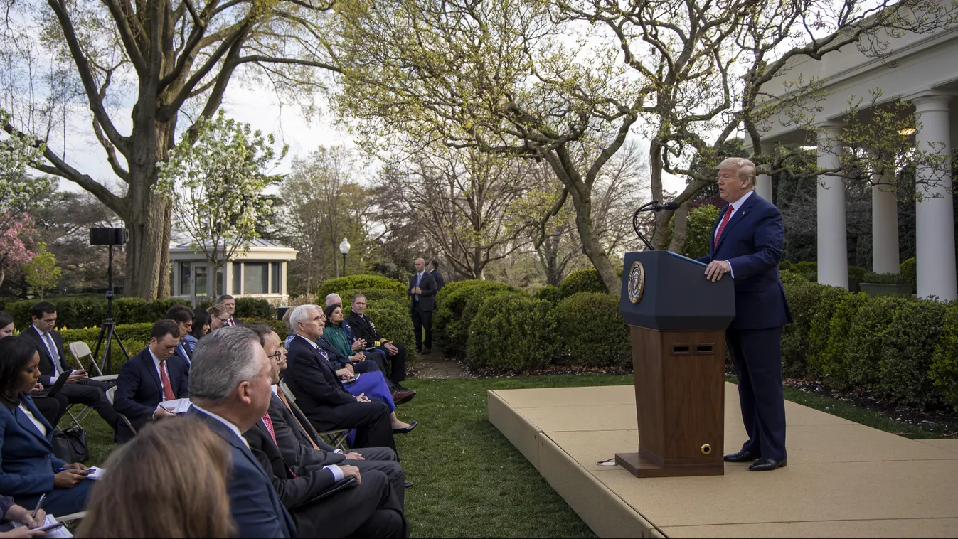 President Trump Holds Daily Coronavirus Task Force Briefing In Rose Garden GettyImageRank2 POLITICS GOVERNMENT 