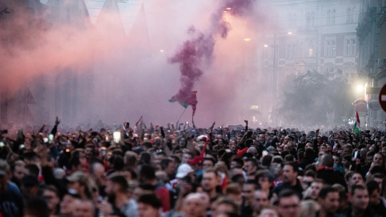 Nemzetek Ligája, UEFA, válogatott, labdarúgás, mérkőzés, futball, labdarúgás, Magyarország-Olaszország, Olaszország, Budapest, Puskás Aréna, szurkolók, vonulás 