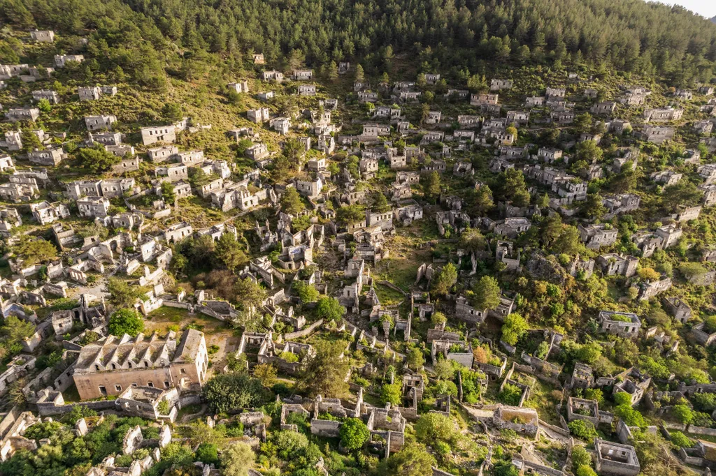 Kayaköy, falu, elhagyatott, török szellemváros 